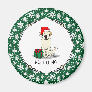 Weihnachts-Weihnachtsgelb-Labrador Niedlich Magnet