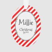 Weihnachts-Weihnachtsgelb-Labrador Niedlich Ornament (Rückseite)