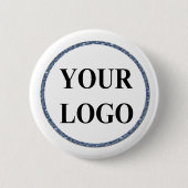 Weihnachts-Weihnachtsgeschenk ADD IHR LOGO Merry X Button (Vorderseite)