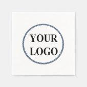 Weihnachts-Weihnachtsgeschenk ADD IHR LOGO Merry X Serviette (Vorderseite)