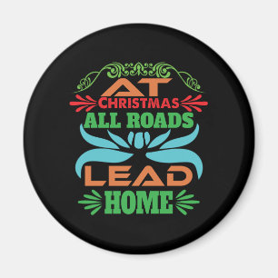 Weihnachts-Weihnachtsgeschenk Alle Straßen Lead-Zu Magnet