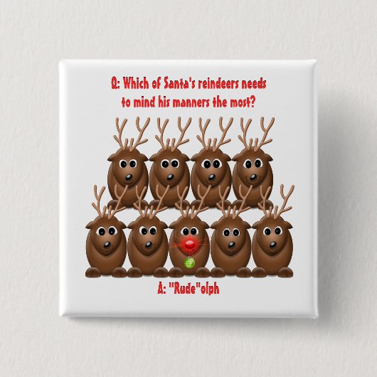 Weihnachts-Weihnachtsgeschenk Button (Vorderseite)