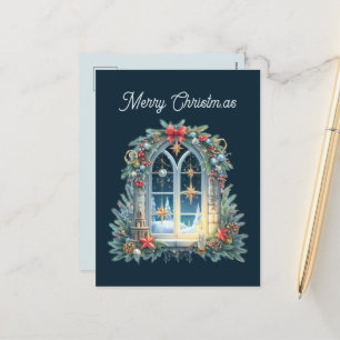 Weihnachts-Weihnachtsgeschenk Feiertagspostkarte