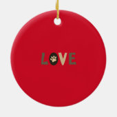 Weihnachts-Weihnachtsgeschenk-Foto Keramik Ornament (Hinten)