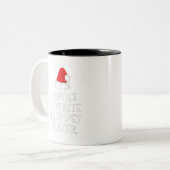 Weihnachts-Weihnachtsgeschenk für den Lieblingspuf Zweifarbige Tasse (Vorderseite Links)