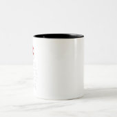 Weihnachts-Weihnachtsgeschenk für den Lieblingspuf Zweifarbige Tasse (Mittel)