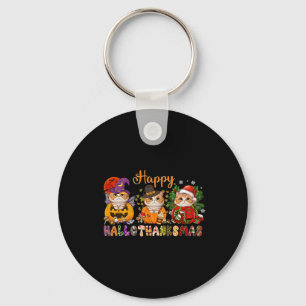 Weihnachts-Weihnachtsgeschenk für Katzen Halloween Schlüsselanhänger