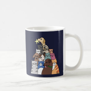 Weihnachts-Weihnachtsgeschenk für Katzen Hundefreu Kaffeetasse