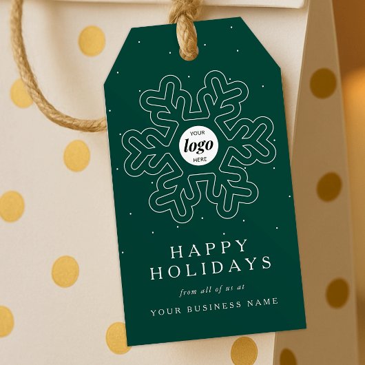 Weihnachts-Weihnachtsgeschenk für Unternehmen Grün Geschenkanhänger