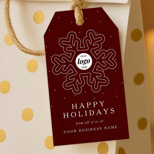 Weihnachts-Weihnachtsgeschenk für Unternehmen Rot Geschenkanhänger