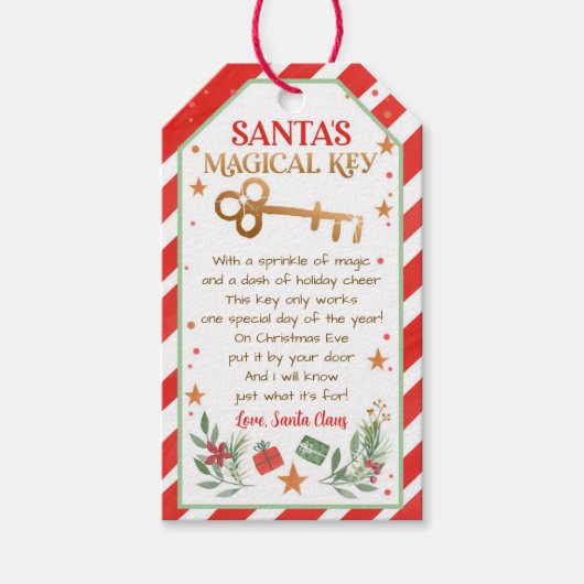 Weihnachts-Weihnachtsgeschenk Geschenkanhänger (Vorderseite)