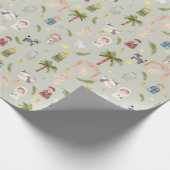 Weihnachts-Weihnachtsgeschenk Geschenkpapier (Ecke)