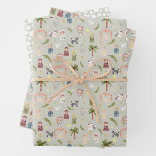 Weihnachts-Weihnachtsgeschenk Geschenkpapier Set (Beispiel)