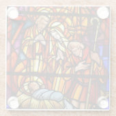 Weihnachts-Weihnachtsgeschenk Glasuntersetzer (Rückseite)