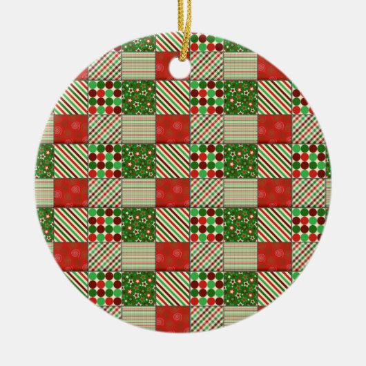 Weihnachts-Weihnachtsgeschenk Keramik Ornament (Vorne)