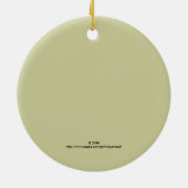 Weihnachts-Weihnachtsgeschenk Keramik Ornament (Hinten)