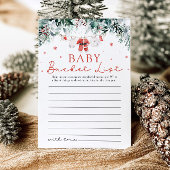 Weihnachts-Weihnachtsgeschenk-Liste Kinderduschens Einladung