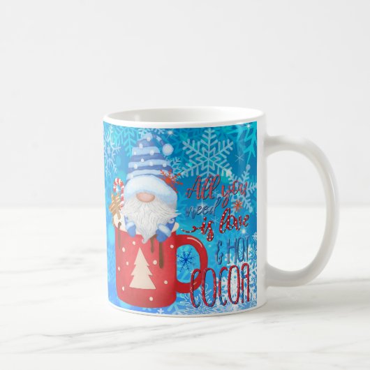 Weihnachts-Weihnachtsgeschenk mit Snowflake Kaffeetasse (Rechts)