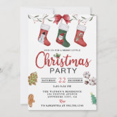 Weihnachts-Weihnachtsgeschenk-Party Einladung (Vorderseite)