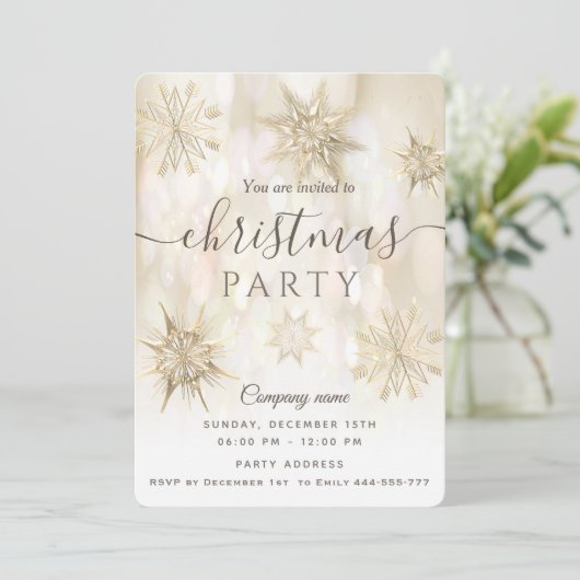 Weihnachts-Weihnachtsgeschenk-Party Einladung (Stehend Vorderseite)