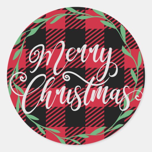 Weihnachts-Weihnachtsgeschenk Runder Aufkleber (Vorderseite)