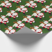 Weihnachts-Weihnachtsgeschenk und Lama-Party Geschenkpapier (Ecke)