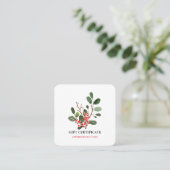 Weihnachts-Weihnachtsgeschenk von Berry Holly Rabattkarte (Stehend Vorderseite)