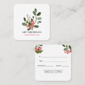 Weihnachts-Weihnachtsgeschenk von Berry Holly Rabattkarte (Vorne/Hinten)