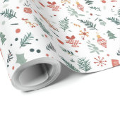 Weihnachts-Weihnachtsgeschenk-Wrap Geschenkpapier (Rolleneckpunkt)
