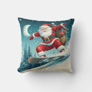 Weihnachts-Weihnachtsgeschenke auf Snowboard Kissen