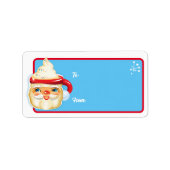 Weihnachts-Weihnachtsgeschenke - Whippcreme Adressaufkleber (Vorne)