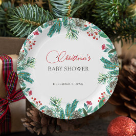 Weihnachts-Weihnachtsgeschlecht-neutral Pappteller