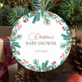 Weihnachts-Weihnachtsgeschlecht-neutral Personalis Runder Aufkleber