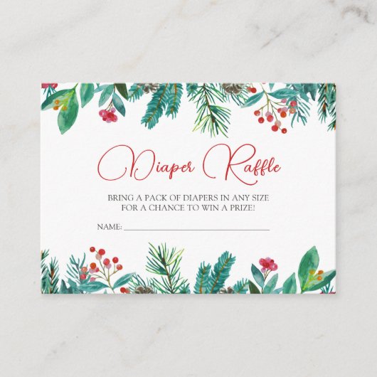 Weihnachts-Weihnachtsgeschlecht-Neutral-Windeln Begleitkarte (Vorderseite)