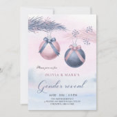 Weihnachts-Weihnachtsgeschlechtsoffensive Einladung (Vorderseite)