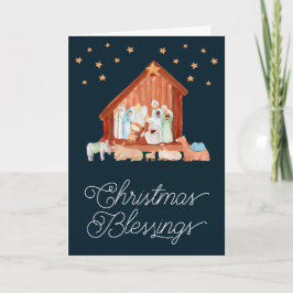 Weihnachts-Weihnachtsgesegnung Religiös Feiertagskarte