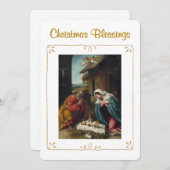 Weihnachts-Weihnachtsgesegnung Religiös Feiertagskarte (Vorne/Hinten)