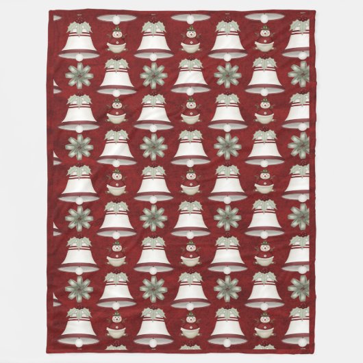 Weihnachts-Weihnachtsglocken D29 Fleece Blanket (Vorderseite)