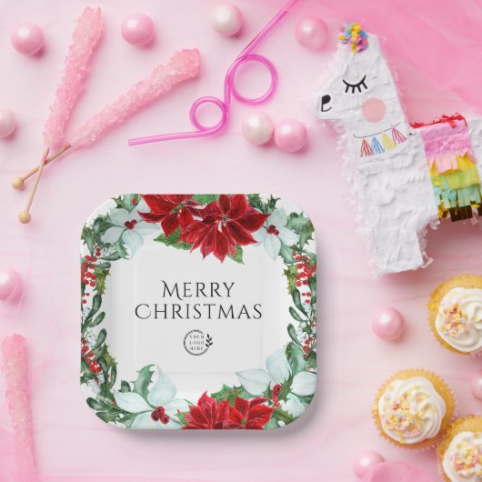 Weihnachts-Weihnachtsgottesloge für Feiertage-Part Pappteller (Party)