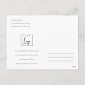 Weihnachts-Weihnachtsgotteslogos für Unternehmen Feiertagspostkarte (Rückseite)