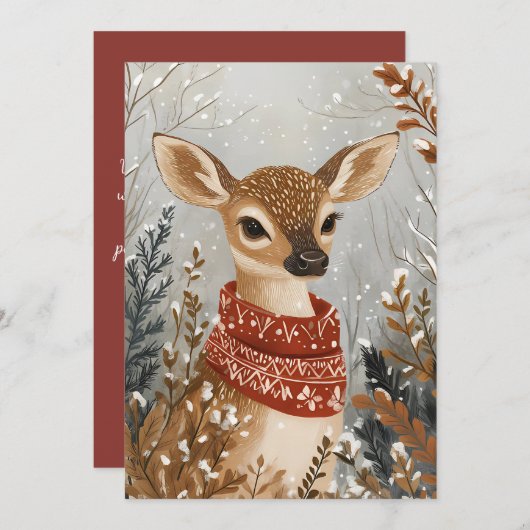 Weihnachts Weihnachtsgruß Weihnachtsfest Feiertagskarte (Vorne/Hinten)