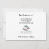 Weihnachts-Weihnachtsgrüße Neue Zuhause Ankündigung (Rückseite)