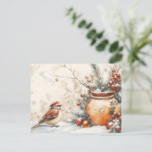 Weihnachts Weihnachtsgrüße Weihnachtsgeschenk-Szen Postkarte (Stehend Vorderseite)