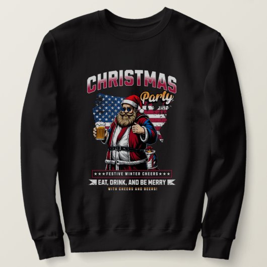 Weihnachts-Weihnachtshemd | Urlaub Spaß Sweatshirt (Design vorne)