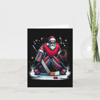 Weihnachts Weihnachtshockey Goalie Ugly Weihnachte Karte