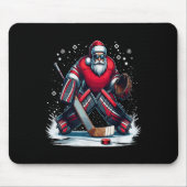 Weihnachts Weihnachtshockey Goalie Ugly Weihnachte Mousepad (Vorne)