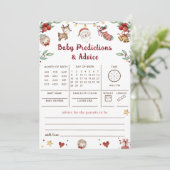 Weihnachts-Weihnachtsjugendvoraussagen Advice Game Einladung (Stehend Vorderseite)