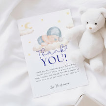 Weihnachts-Weihnachtsjunge Dusche Danke-Karte