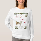 Weihnachts-Weihnachtsjunges Winter Hirsche Mommy z T-Shirt (Vorderseite)