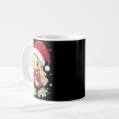 Weihnachts-Weihnachtskaffee Blume Kinder Santa Wom Kaffeetasse (Vorderseite Links)